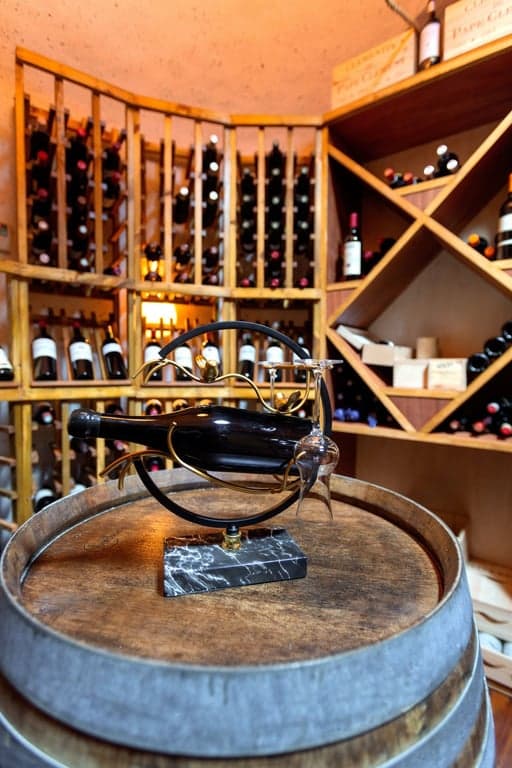 Underground wine cellar